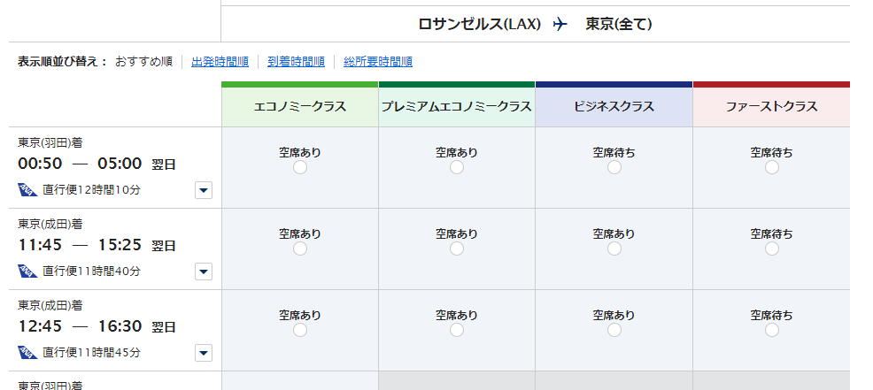 Ana 成田 ロサンゼルス便 特典航空券の予約をキャンセルして往復ビジネスクラス取り直しました Enjoy Travel With Aiai